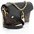 Cintura con lucchetto in tela Monogram Louis Vuitton Nero - vista 2