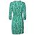 Diane Von Furstenberg, Vestido envolvente en verde y blanco Multicolor - vista 3