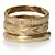 Maison Martin Margiela Maison Margiela, anello dorato D'oro Metallico - vista 3