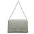 Borsa a catena in pelle Matelassé Coco Mark di Chanel Argento Metallico