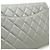 Borsa a catena in pelle Matelassé Coco Mark di Chanel Argento Metallico - vista 8