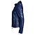 Blaue Leder-Bikerjacke von Roberto Cavalli - Ansicht 2