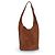 Saint Laurent, Le 5 A 7 hobo in cognac suede Brown - view 2
