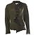 Grüner Rüschencardigan von Dries van Noten