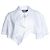 Jacquemus, la blusa cropped de algodón splash en blanco