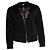 Giacca bomber nera decorata di Dries van Noten Nero