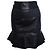 Falda de cuero Isabel Marant con volantes Negro