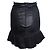 Falda de cuero Isabel Marant con volantes Negro - vista 3