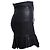 Falda de cuero Isabel Marant con volantes Negro - vista 4