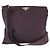 Borsa a spalla Prada in nylon tessuto con logo triangolare Rosso