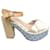 Markus Lupfer Sandalen Blau Beige  - Ansicht 1