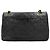 Chanel Double Chain Flap Bag Quilted Leather Medium Black - view 2