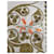 Sciarpa Hermès Arabesques Seta Blu Navy Multicolore  - vista 4