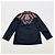 Giacca camicia ricamata Dries Van Noten blu notte in cotone pezzo statement Blu navy - vista 4