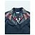Giacca camicia ricamata Dries Van Noten blu notte in cotone pezzo statement Blu navy - vista 6