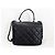 Chanel Vintage Box Flap gestepptes Leder medium Schwarz - Ansicht 3