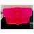 Borsa Versus Versace in pelle rosa fluorescente Fuschia - vista 3
