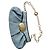 Clutch Lancel Brigitte Bardot Blu Suede