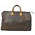 Borsa Speedy Rotonda Monogramma Denim Louis Vuitton Marrone