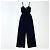 Autre Marque Jumpsuit Goen J a righe con pizzo, gamba larga, nera, senza maniche, pezzo statement. Blu navy - vista 3
