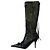 Stivali alti Balenciaga Le Cagole in pelle nera con borchie