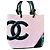 Bolsa Chanel Cambon em couro acolchoado rosa