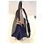 Bolso Céline Trapeze Tricolor Grande Cuero Negro Azul Taupe Gris pardo - vista 19