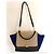 Bolso Céline Trapeze Tricolor Grande Cuero Negro Azul Taupe Gris pardo - vista 2