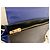 Bolso Céline Trapeze Tricolor Grande Cuero Negro Azul Taupe Gris pardo - vista 4