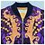 Chaqueta bomber bordada Look 38 de Dries Van Noten Primavera 2016 Negro Naranja Púrpura - vista 8