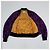 Chaqueta bomber bordada Look 38 de Dries Van Noten Primavera 2016 Negro Naranja Púrpura - vista 9