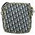 Borsa a Spalla in Tela Trotter Christian Dior PVC Blu Navy Argento Auth 177902 - vista 3