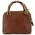 Borsa a mano in pelle GUCCI Bamboo 2way Marrone Oro 007 1014 0231 Auth YKZ1296 D'oro - vista 3