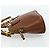 Borsa a mano in pelle GUCCI Bamboo 2way Marrone Oro 007 1014 0231 Auth YKZ1296 D'oro - vista 4