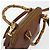 Borsa a mano in pelle GUCCI Bamboo 2way Marrone Oro 007 1014 0231 Auth YKZ1296 D'oro - vista 6