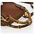 Borsa a mano in pelle GUCCI Bamboo 2way Marrone Oro 007 1014 0231 Auth YKZ1296 D'oro - vista 7