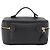 CHANEL COCO Marca Vanity Borsa a Mano Pelle Caviar Nera Oro CC Auth 178691 Nero D'oro - vista 3