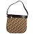 Christian Dior Trotter Canvas Schultertasche Braun Gold Auth 178175 Golden