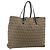 Borsa a mano in tela Zucca FENDI nera e marrone Auth 175118 Nero