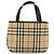 Bolso de mano de PVC cuero beige con estampado Nova Check de BURBERRY Auth BA12421 - vista 3