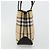 Bolso de mano de PVC cuero beige con estampado Nova Check de BURBERRY Auth BA12421 - vista 4