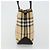 Bolso de mano de PVC cuero beige con estampado Nova Check de BURBERRY Auth BA12421 - vista 5