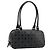 Borsa a mano Gancini in pelle nera e argento di Salvatore Ferragamo Auth BA12414A Nero