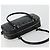 Borsa a mano Gancini in pelle nera e argento di Salvatore Ferragamo Auth BA12414A Nero - vista 6