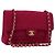 CHANEL Matelassé 25 Borsa a Spalla con Catena Cotone Viola Oro CC Auth 177962 D'oro Porpora