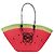 Sac Tote Watermelon LOEWE en raphia 2 en 1 Rouge Auth 178041SM - vue 13
