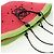 Sac Tote Watermelon LOEWE en raphia 2 en 1 Rouge Auth 178041SM - vue 6