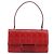 Borsa a mano Gancini in pelle rossa e argento di Salvatore Ferragamo Auth BA12430 Rosso - vista 2