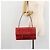 Borsa a mano Gancini in pelle rossa e argento di Salvatore Ferragamo Auth BA12430 Rosso - vista 23