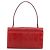 Borsa a mano Gancini in pelle rossa e argento di Salvatore Ferragamo Auth BA12430 Rosso - vista 3
